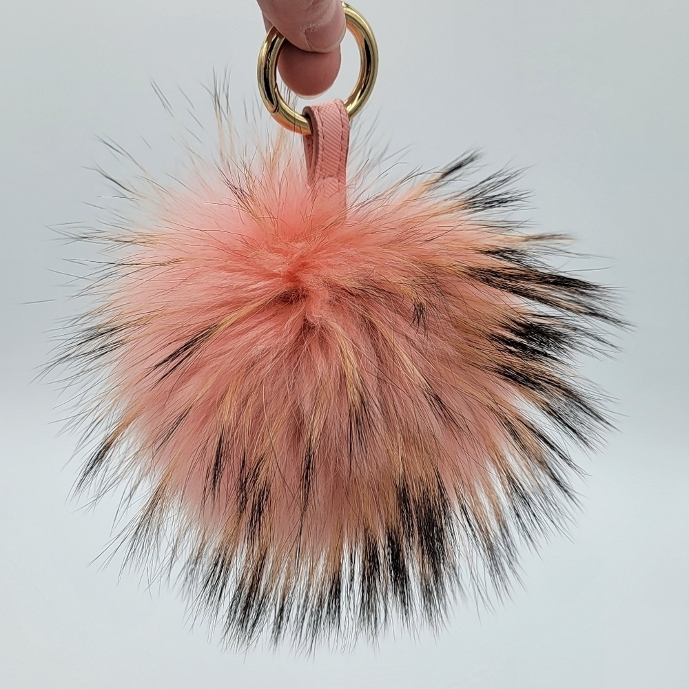 Pink Poof Faux Fur Bag Charm #2186